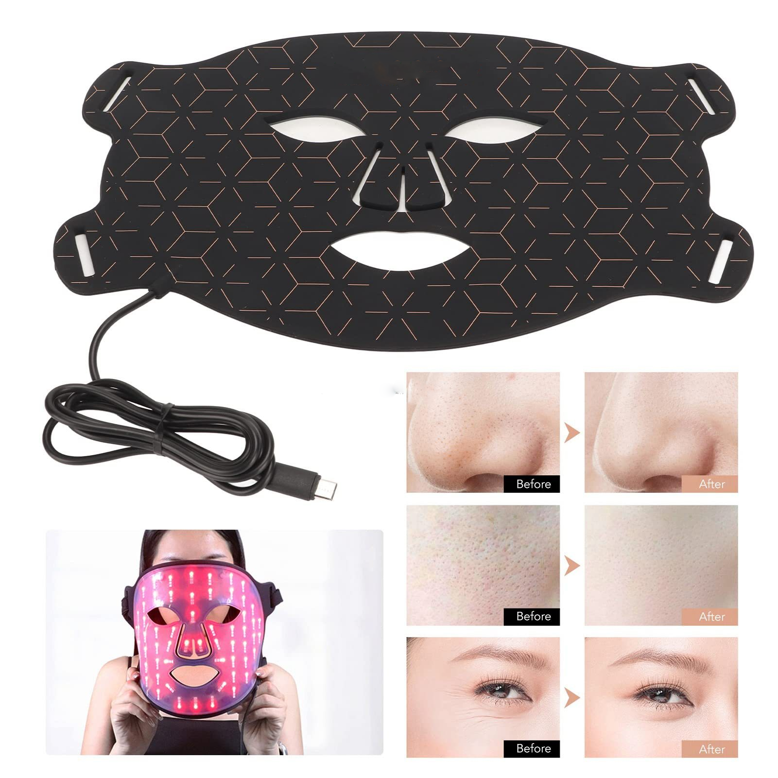 LED Glow Photon Mask — 7-Colour Light Ritual