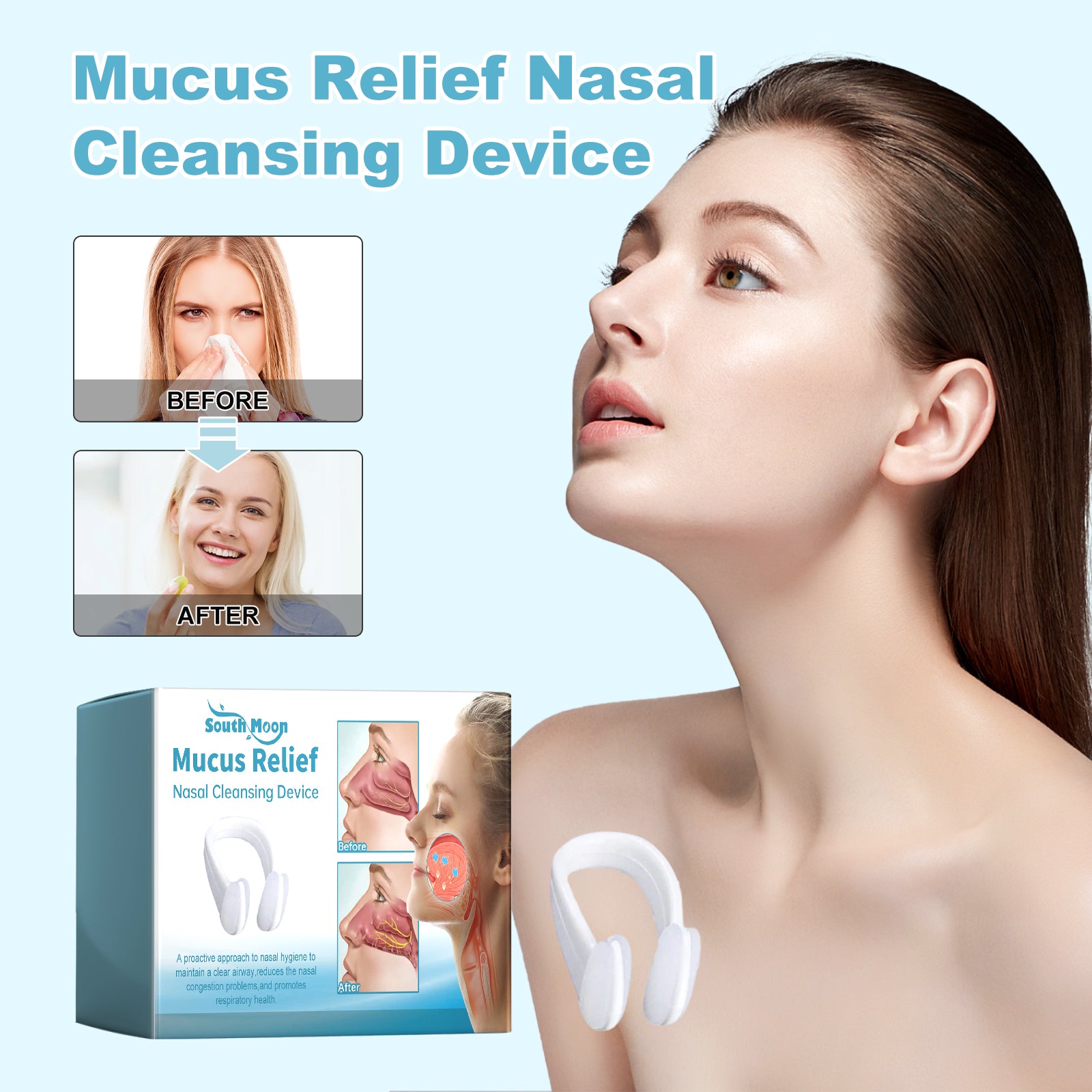 Nasal Nurse, Nasal Cleanser To Relieve Nasal Congestion And Discomfort Nasal Health Care Device