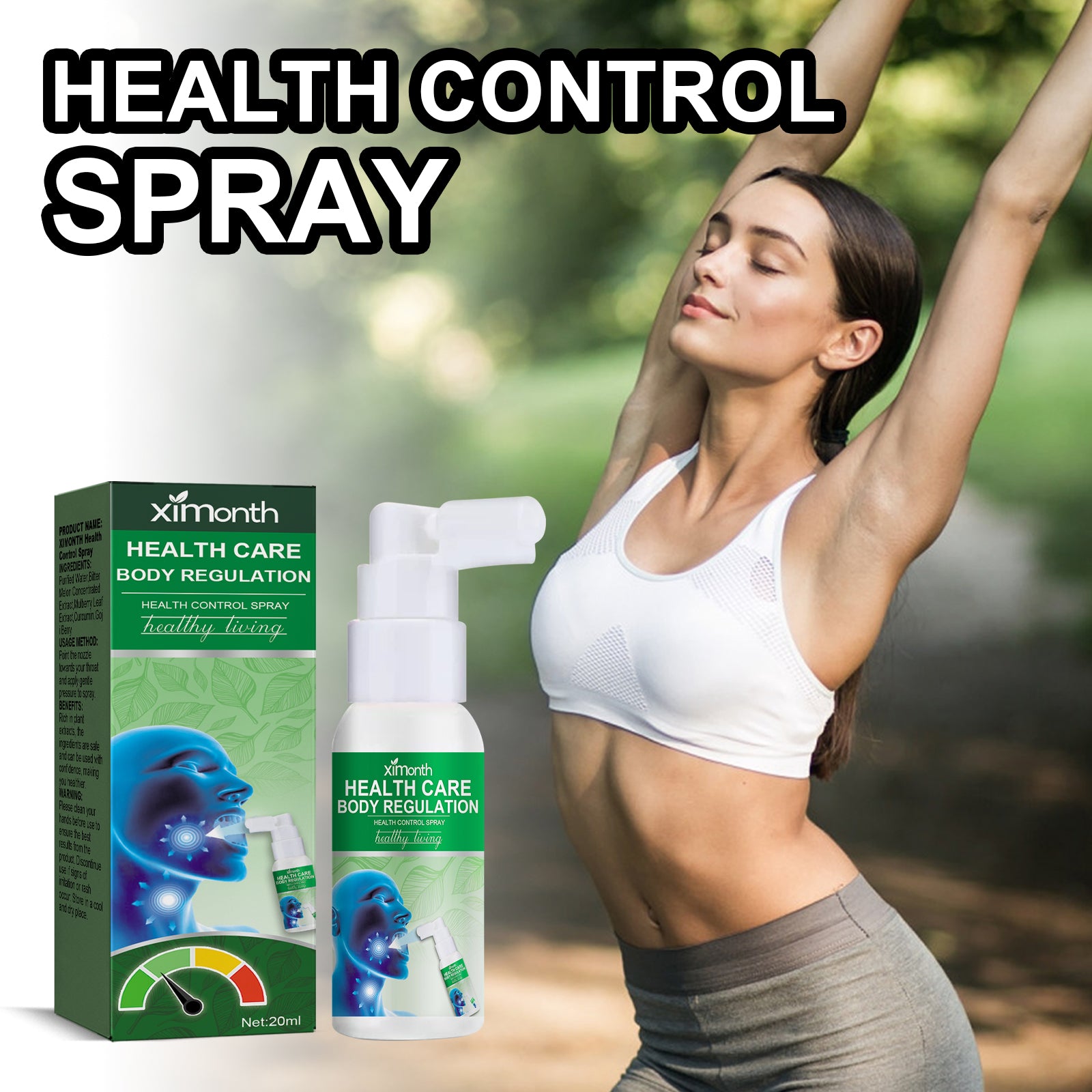Health Control Spray, Relieve Dizziness And Discomfort Sugar Relief Health Care Spray