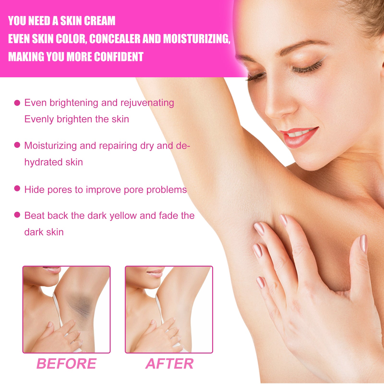 West&Month Whitening Cream, Whitening And Brightens Skin, Moisturizes And Removes Blackness Beauty Skin Cream