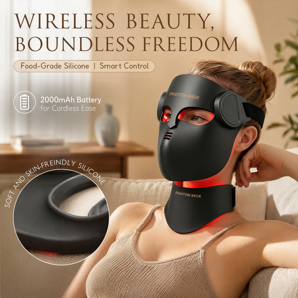 4D LED Mask + Neck Therapy Set