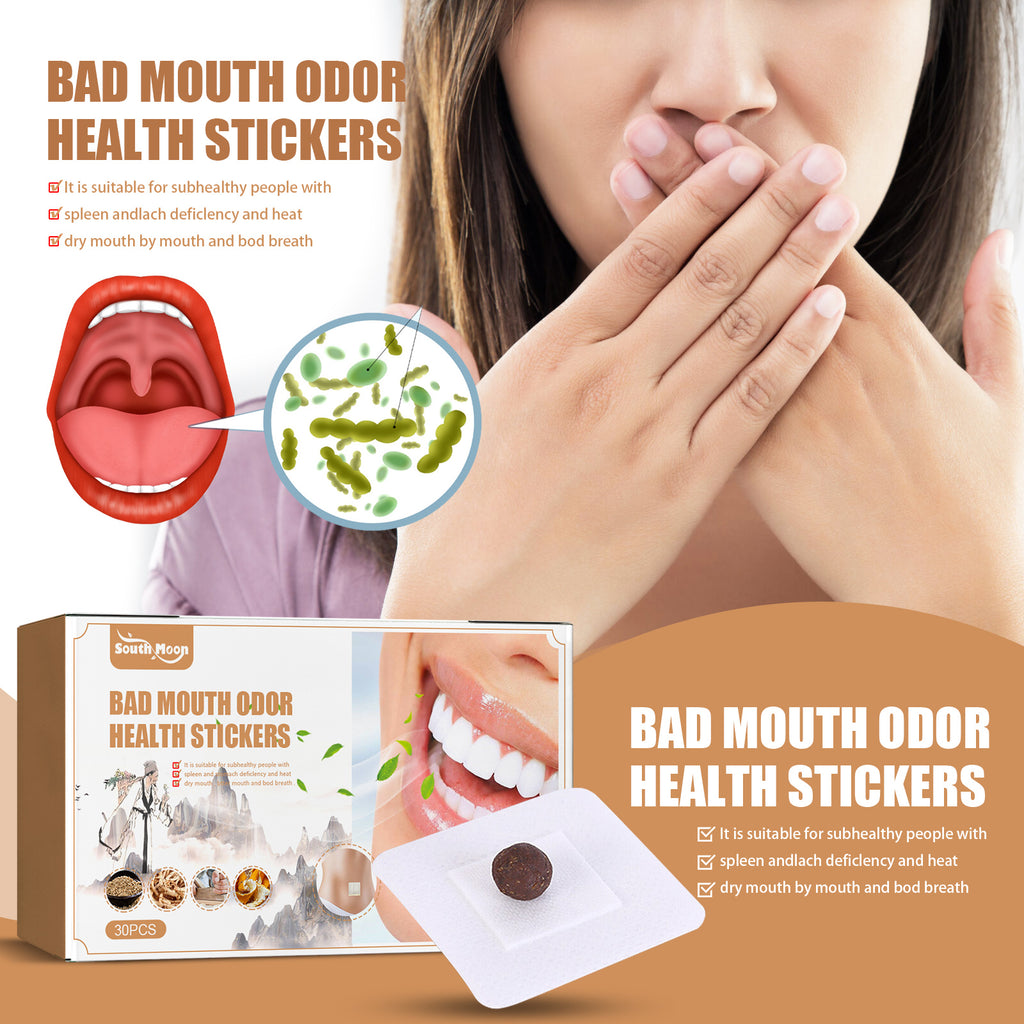 Bad Mouth Odor Health Stickers, Clean Mouth Navel Patch Clean Bad Breath Fresh Breath Care Patch