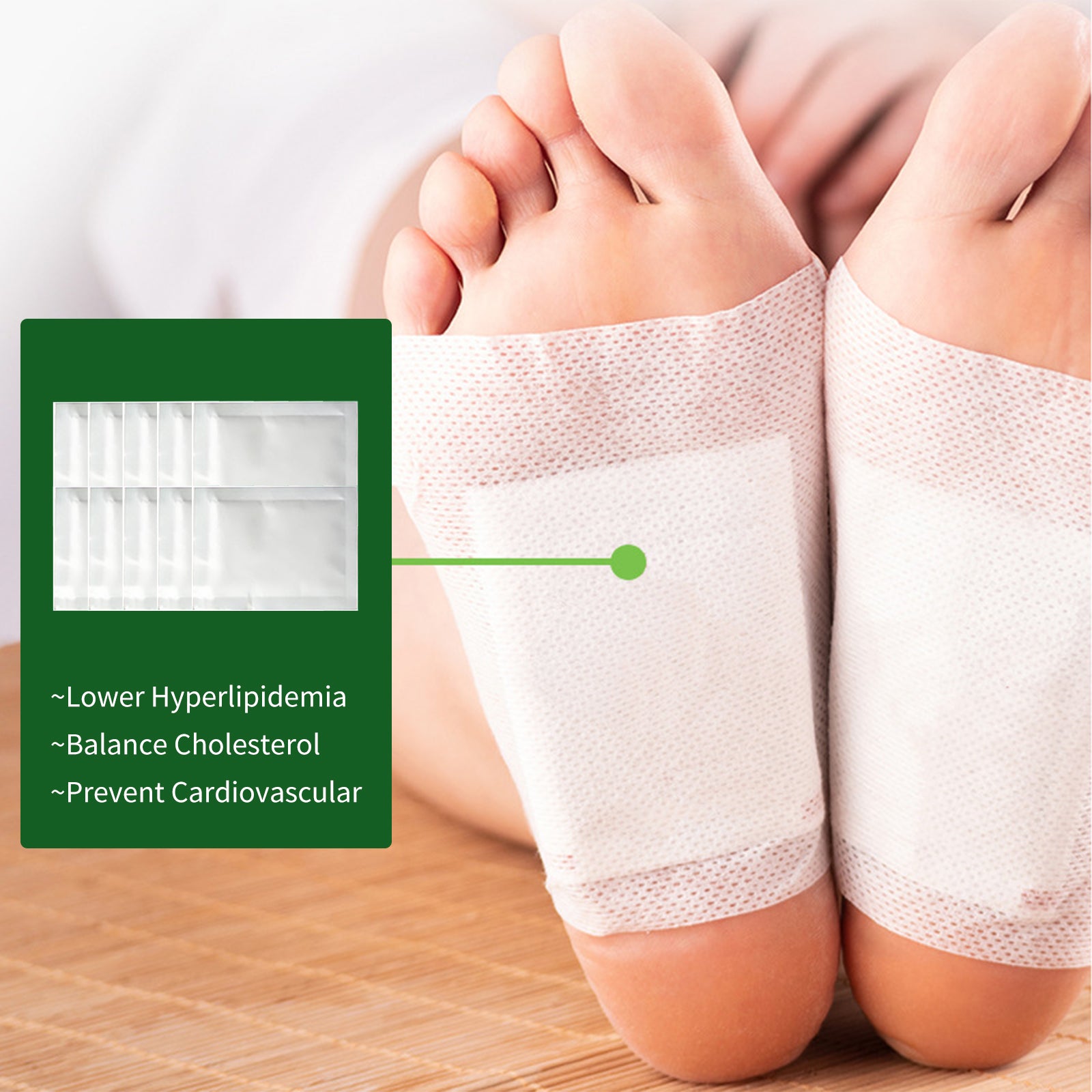 Foot Pads, Foot Massage Ginger Removing Moisture And Cold Body Health Care Foot Pad