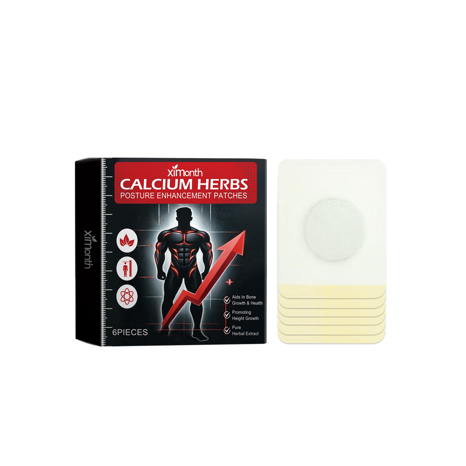 Calciumherbs Posture Enhancement Patches, Adult And Child Body Height Aid Long Length Stimulating Massage Health Care Patch