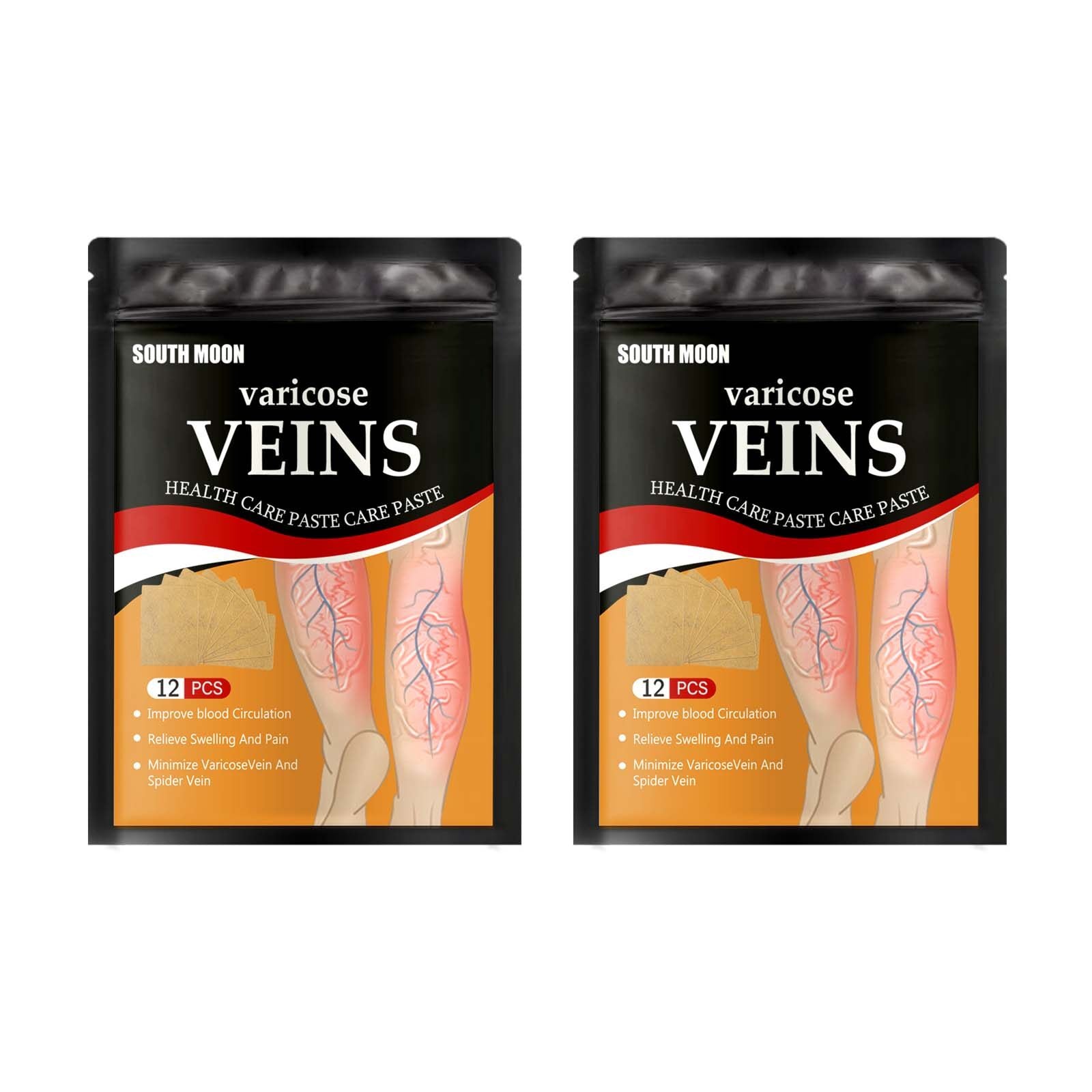 Foot Vein Patch, Relieve Varicose Blood Vessel Blockage And Protrusion Cold Compress Venous Health Care Patch