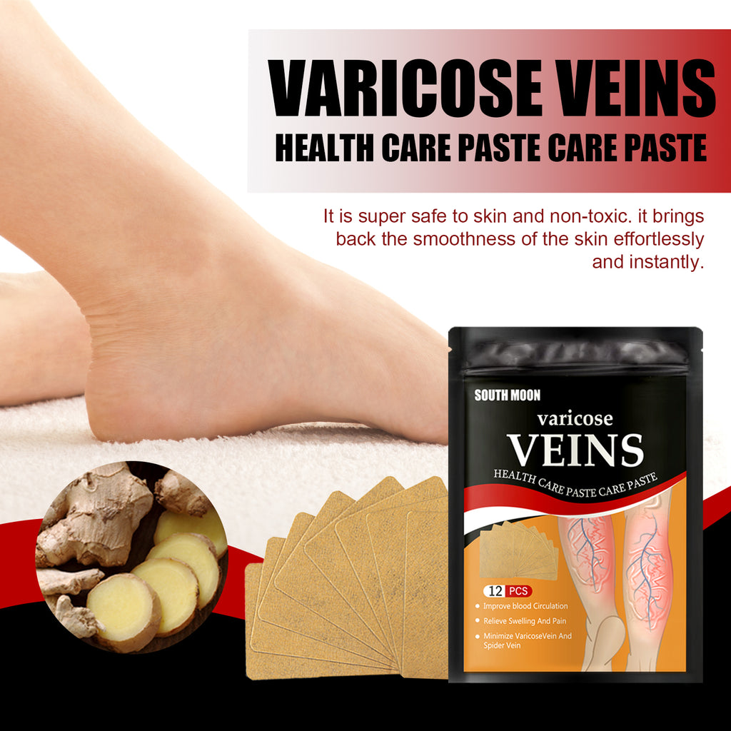 Foot Vein Patch, Relieve Varicose Blood Vessel Blockage And Protrusion Cold Compress Venous Health Care Patch