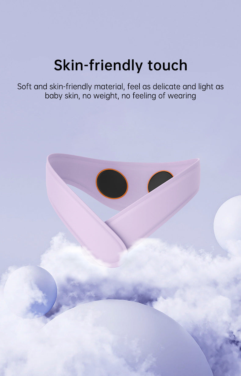 Neck Massager with Heat, Portable Neck Lymphatic Massager for Pain & Fatigue Relief